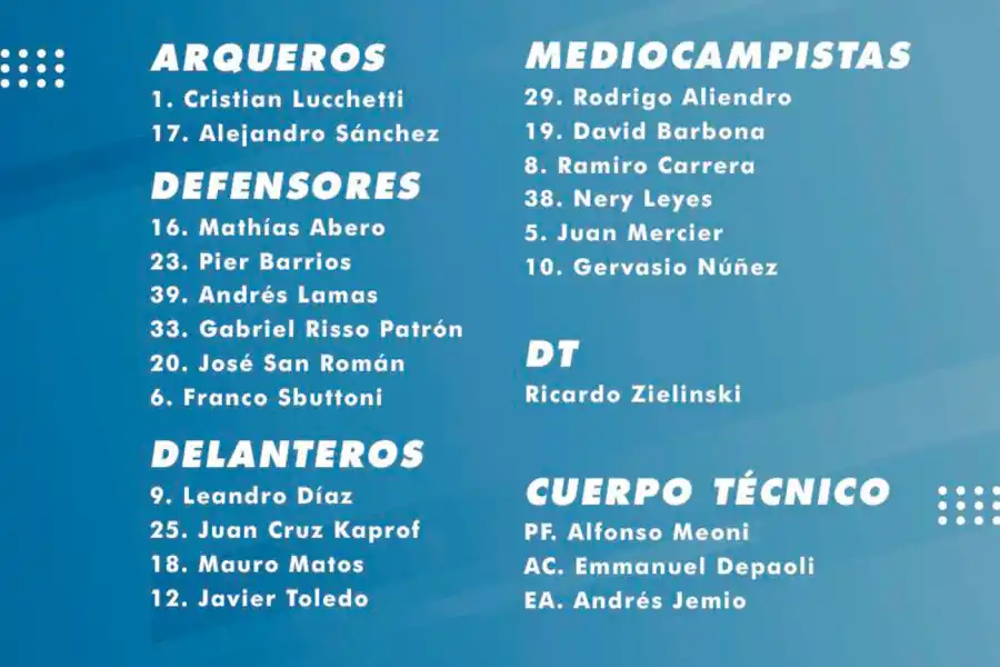 Zielinski pensó y definió los concentrados de Atlético para recibir a River