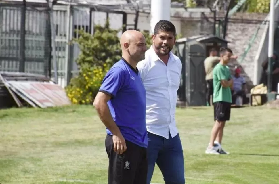 ASCENSO PURO. Orsi y Gómez caminaron muchas canchas de las diferentes categorías de ascenso de nuestro fútbol. Por eso disfrutan de llegar a un grande como San Martín. 