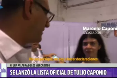 Los Caponio no quisieron dar respuestas sobre los mercaditos sociales