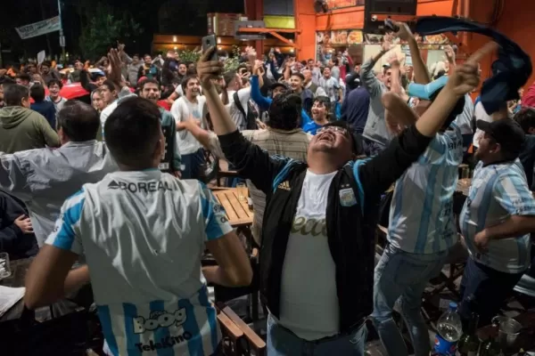 La fiesta fue “albiceleste”