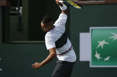 Otra locura de Kyrgios: fue descalificado tras lanzar una silla a la cancha