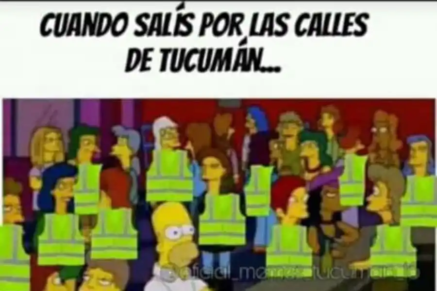 Los tucumanos se divirtieron compartiendo memes sobre los chalecos reflectivos
