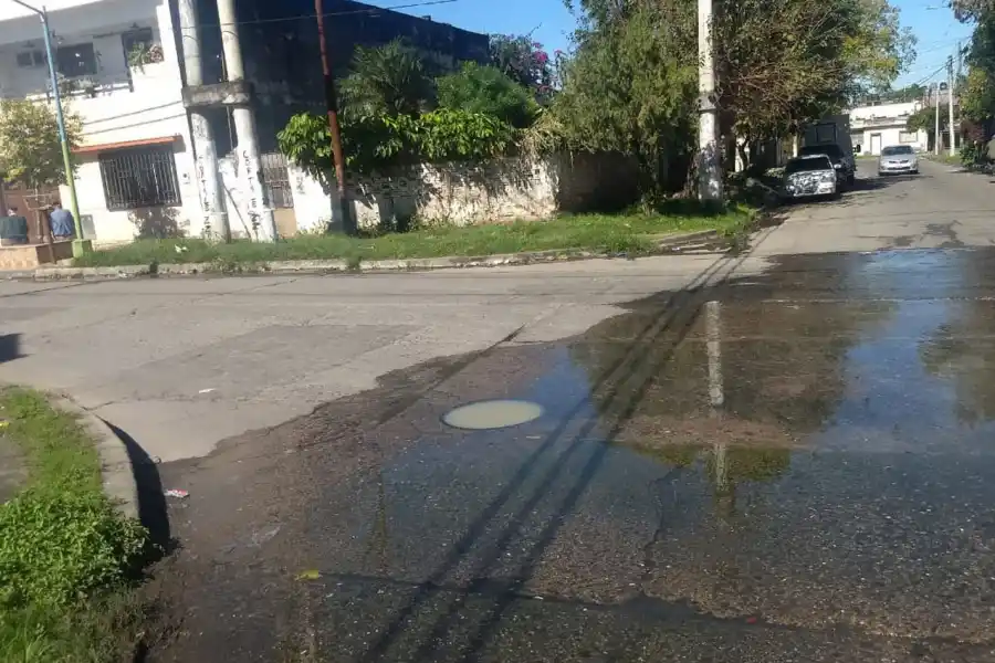 Líquidos cloacales en San Martín y Saavedra