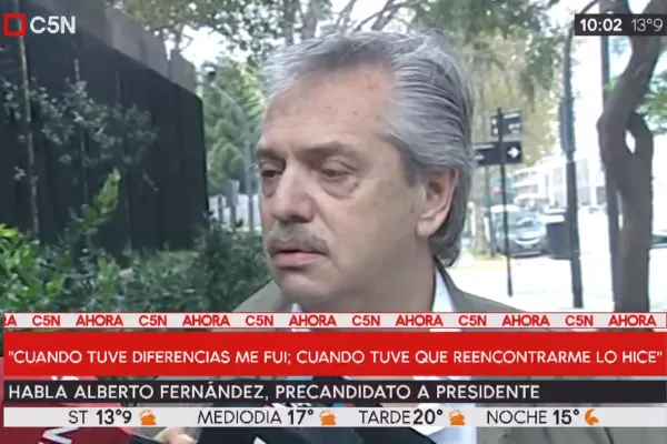 Alberto Fernández: Ni Cristina es Perón ni yo soy Cámpora