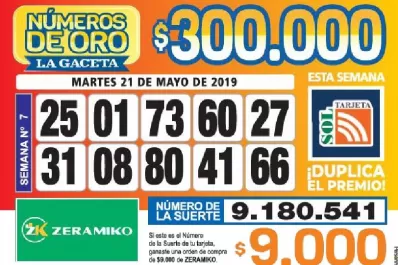Los Números de Oro de LA GACETA