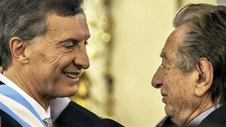 Mauricio Macri y su padre, Franco Macri.