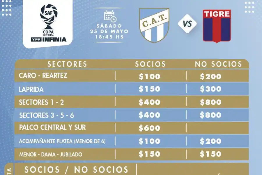 Para que el Monumental explote, el decano baja a la mitad el precio de las entradas