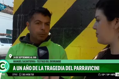 El recuerdo de los testigos a un año de la tragedia del Parravicini