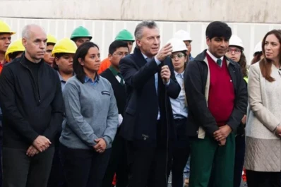 Macri inauguró un paseo en el Bajo porteño y destacó: esto no es relato, es progreso real