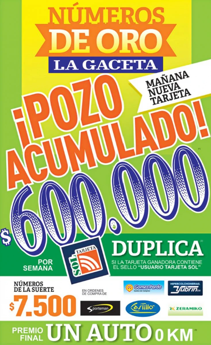 El pozo de los Números de Oro quedó vacante: acumula $600.000