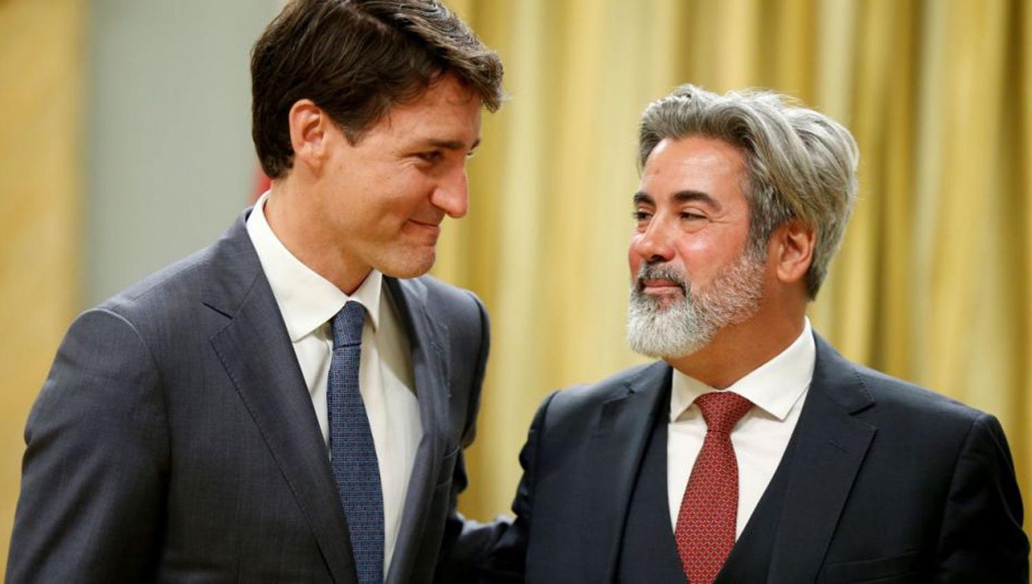 Justin Trudeau (izquierda) y Pablo Rodríguez (derecha)