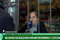 A toda hora hay tiros, dijo una vecina del joven baleado en San Cayetano