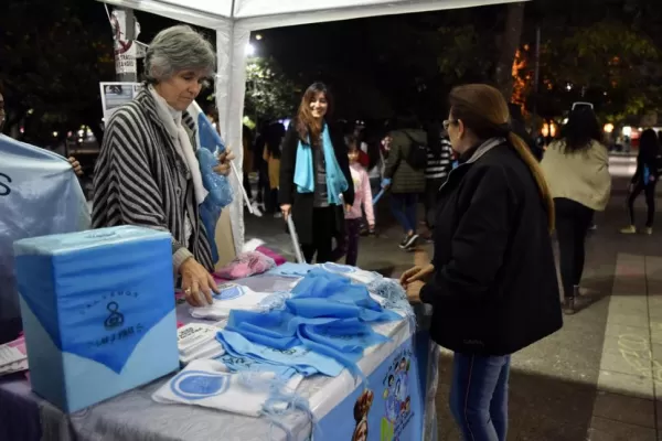 Manifestación contra el aborto legal en la plaza Independencia