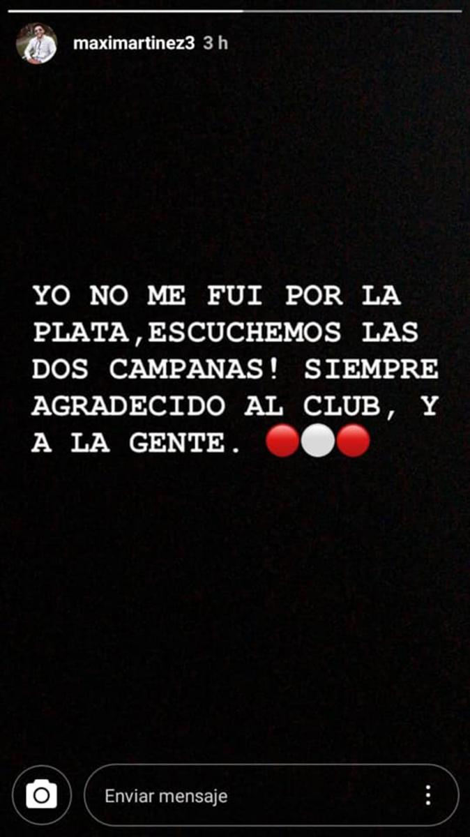 EL ANUNCIO DE MAXI. Confirmó su salida en Instagram.