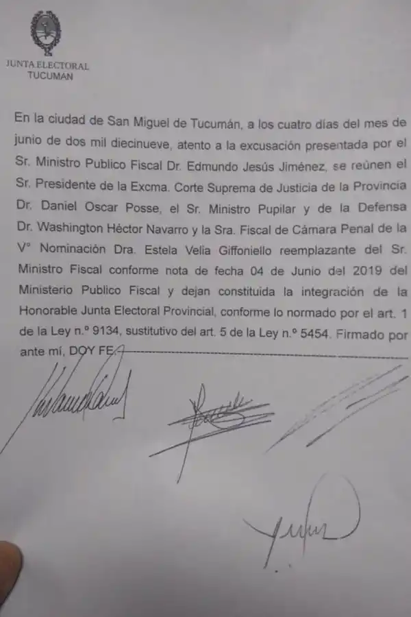 Una fiscala reemplaza a Jiménez en la Junta Electoral