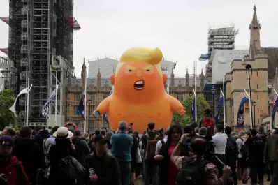 La protesta que se burla de Trump flota sobre Londres