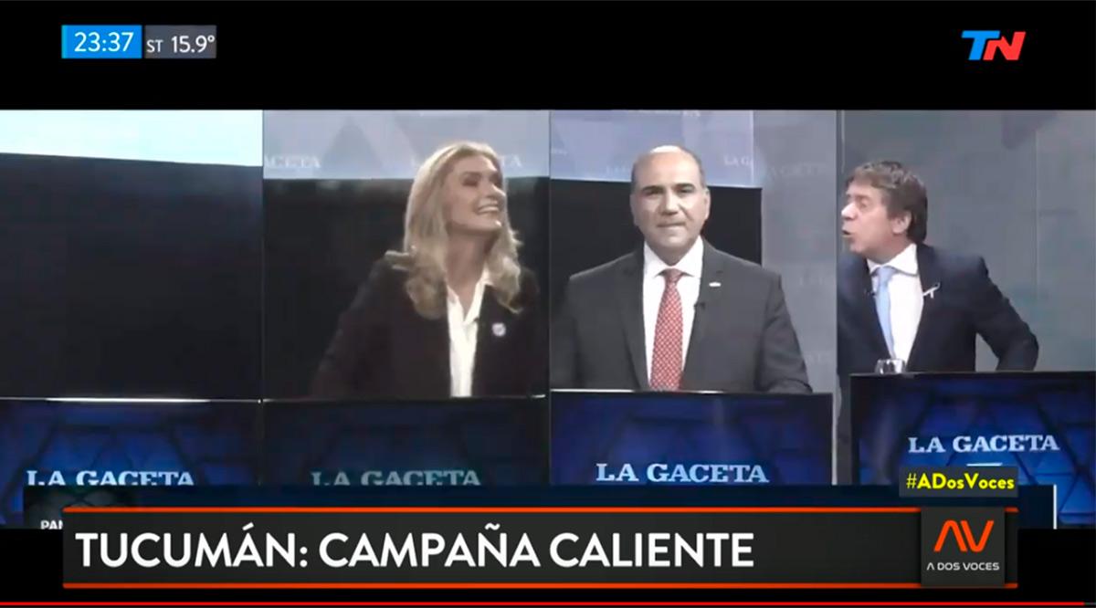 Elías de Pérez recalentó la campaña en la pantalla de TN