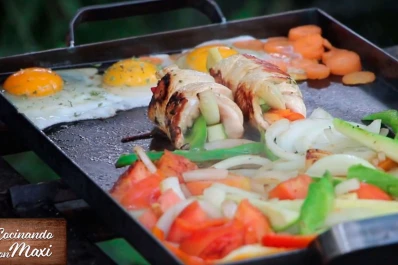 Hoy en Cocinando con Maxi: filet de pollo relleno con verduras