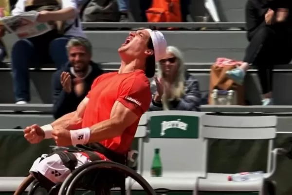 El argentino, Gustavo Lobito Fernández, se coronó campeón de Roland Garros en tenis adaptado