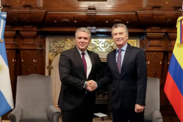 El comercio bilateral y la situación de Venezuela, ejes de la reunión entre Macri e Iván Duque