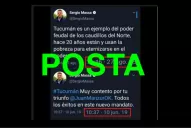 Son verdaderos los tuits de Massa sobre el triunfo de Manzur que circulan por redes