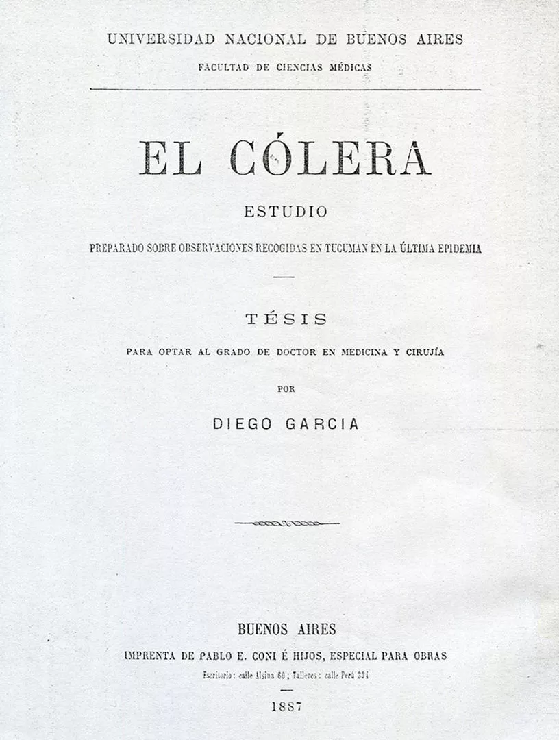 IMPORTANTE TESIS. Diego García se doctoró con un estudio sobre la epidemia, en la que actuó como practicante. 