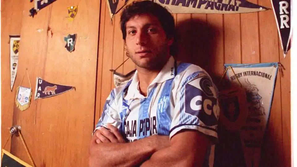 Terán, con la camiseta de su querido Atlético. 