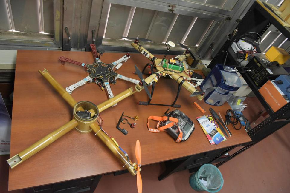 “MADE” EN TUCUMÁN. Drones fabricados con caña de bambú.  