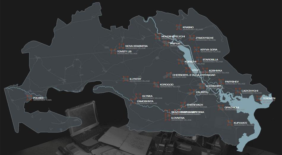 Los destinos que ofrece Chernobyllab, una de las agencias que brindad tours VIP a la zona del desastre