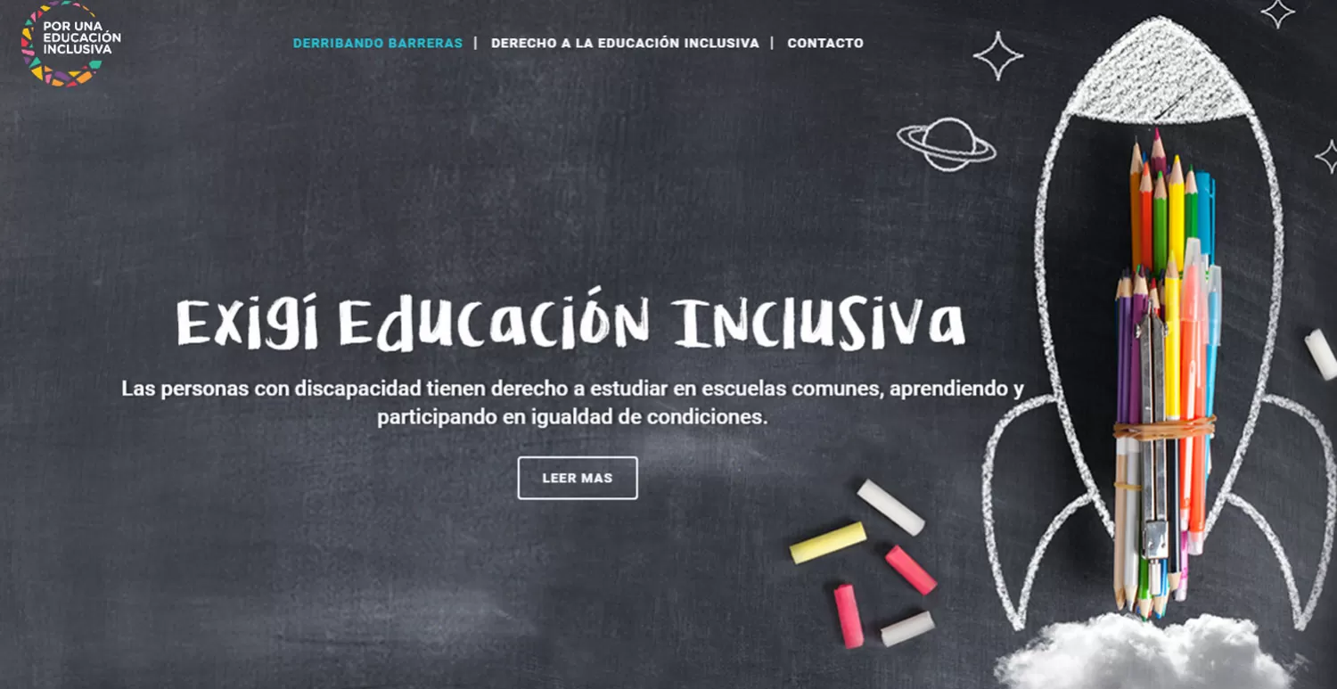 Lanzaron una web para poder exigir el derecho a una educación inclusiva