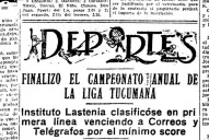 Lastenia se corona campeón en 1924