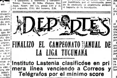 Lastenia se corona campeón en 1924