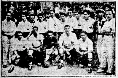 Un partido entre ferrocarrileros en 1924