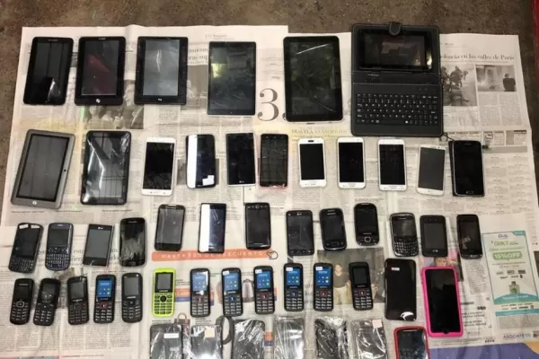 Detectan una red de compra y venta de celulares robados