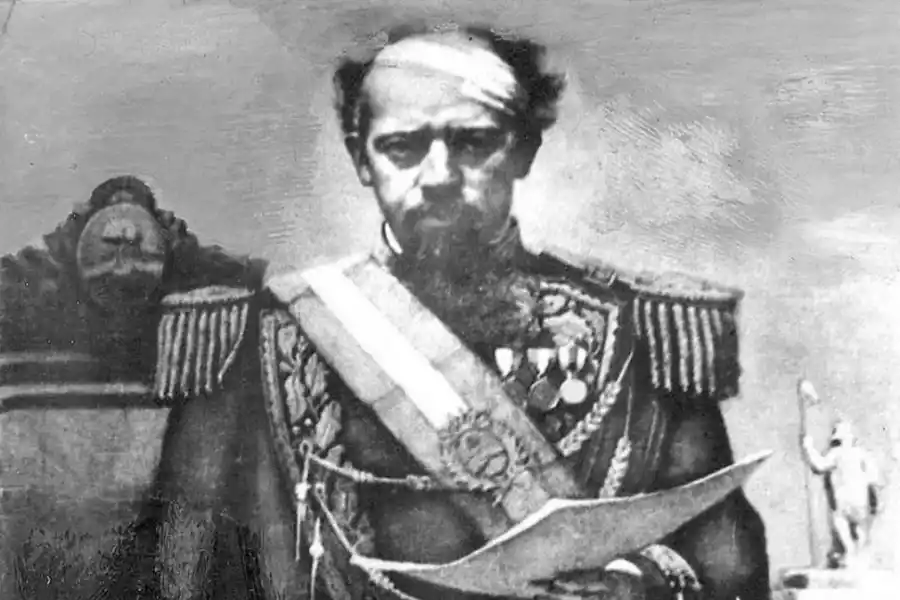 TRAS EL ATENTADO. En este detalle del óleo de Blanes, aparece Roca hablando vendado en el Congreso, rato después del atentado que sufrió.