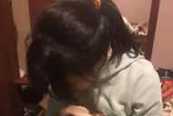 El abrazo de mi hija a cada uno de los cachorros nos hizo olvidar todo lo que sufrimos 