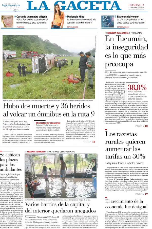 Otros accidentes de colectivos que enlutaron a Tucumán 