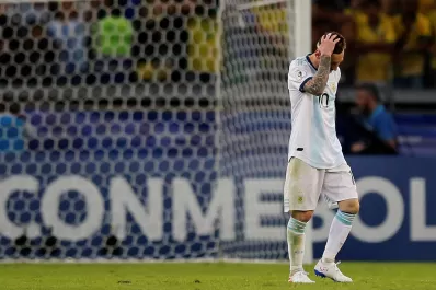 El palo también le dijo que No a Messi