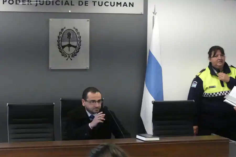 El juez Cristian Velázquez.