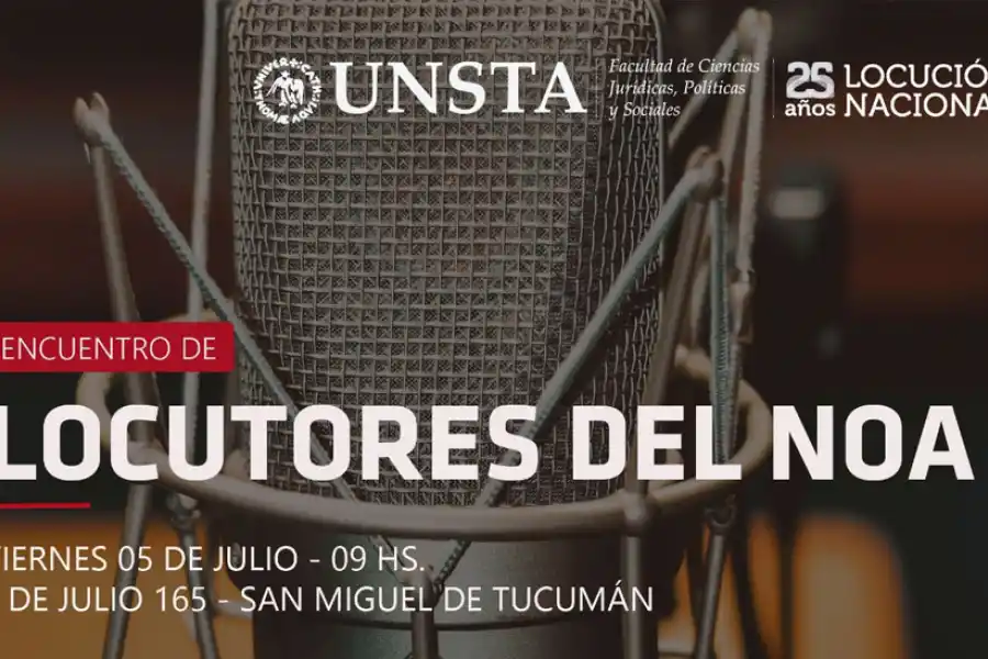 Realizarán un congreso para locutores del NOA