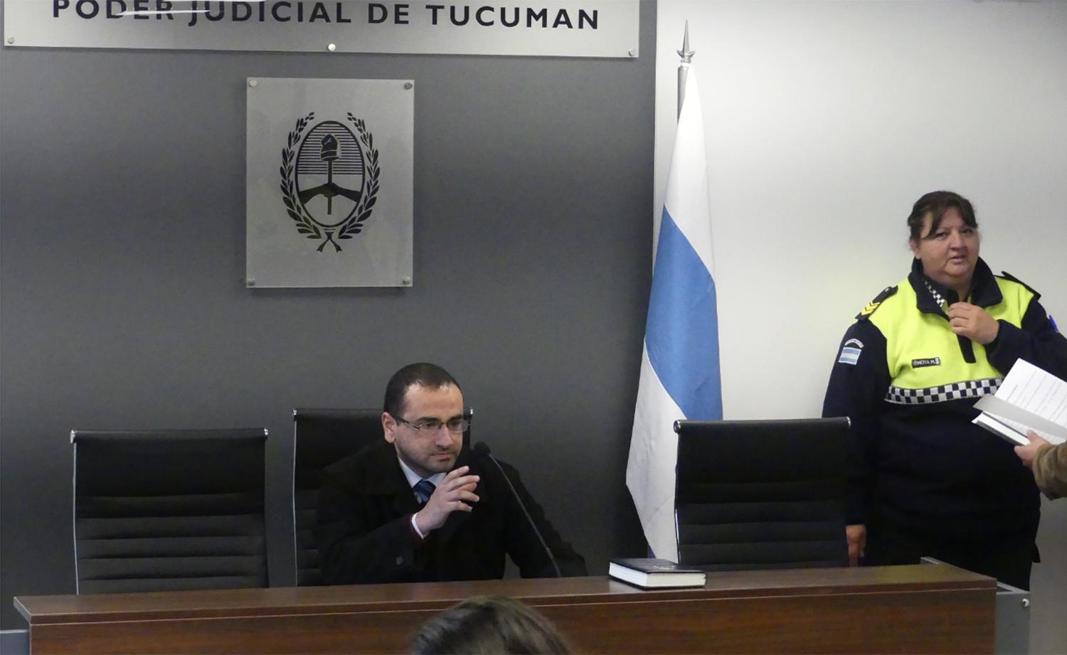 El juez Cristian Velázquez.