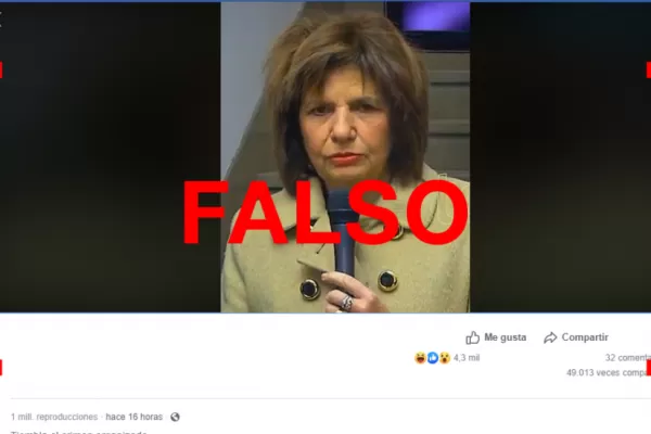 Es falso el video de Bullrich donde parece “borracha”