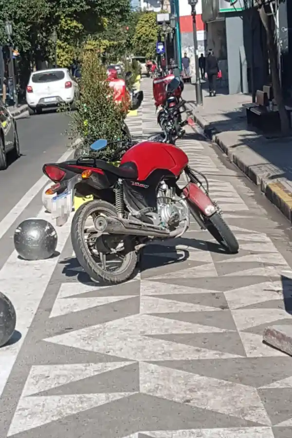 Un descontrol en la peatonal 25 de Mayo