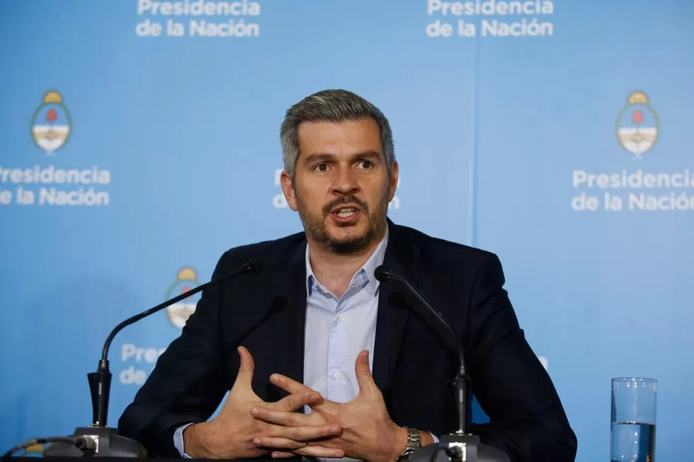 DESAFÍO. Marcos Peña cargó contra el kirchnerismo. 