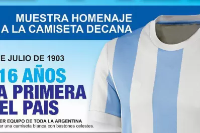 Un paseo para conocer la historia de la primera camiseta celeste y blanca del país