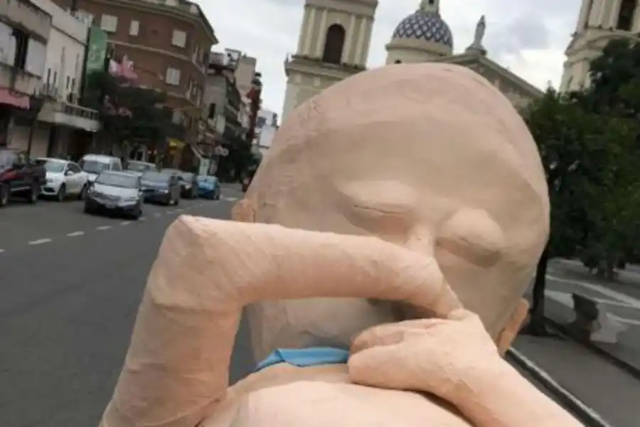 Merceditas, el feto gigante, estuvo presente durante los festejos por el 9 de julio