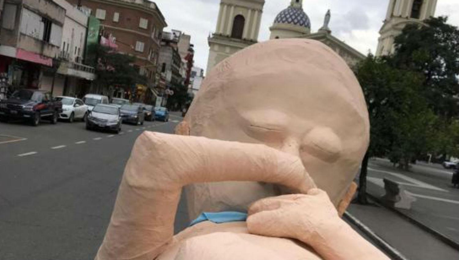 Merceditas, el feto gigante, estuvo presente durante los festejos por el 9 de julio