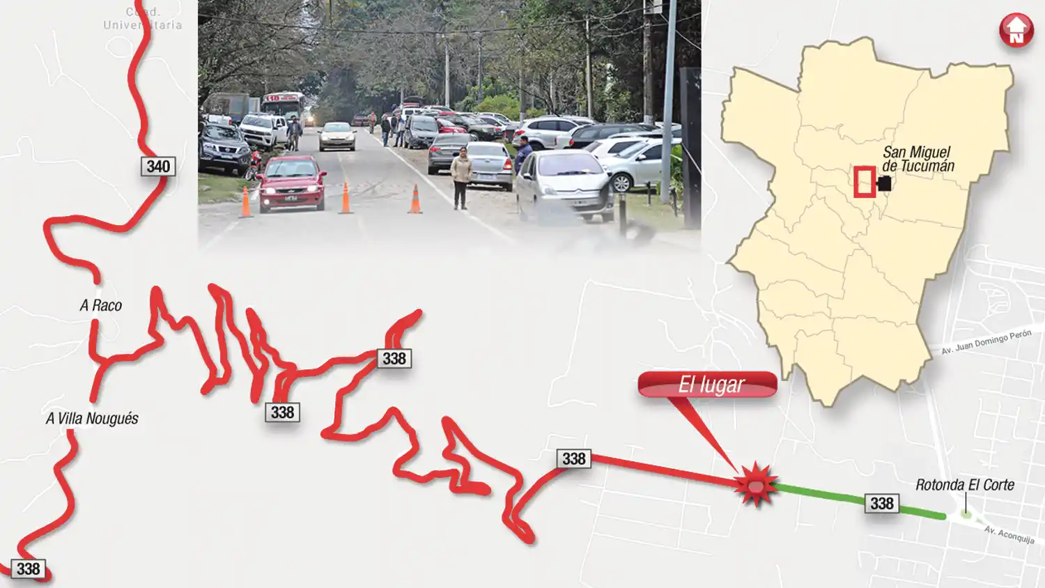 Caminos alternativos. PARA LLEGAR A SUS CASAS, EN EL LADO OESTE DEL PUENTE, LOS VECINOS PUEDEN SUBIR POR VILLA NOUGÉS O BAJAR POR RACO Y SAN JAVIER.