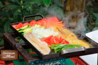 Hoy, en Cocinando con Maxi: filet de salmón blanco con curry miel de caña y limón