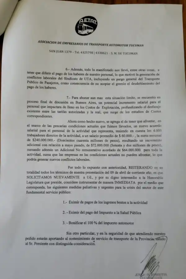 Los empresarios del transporte ahora van por la eximición de impuestos